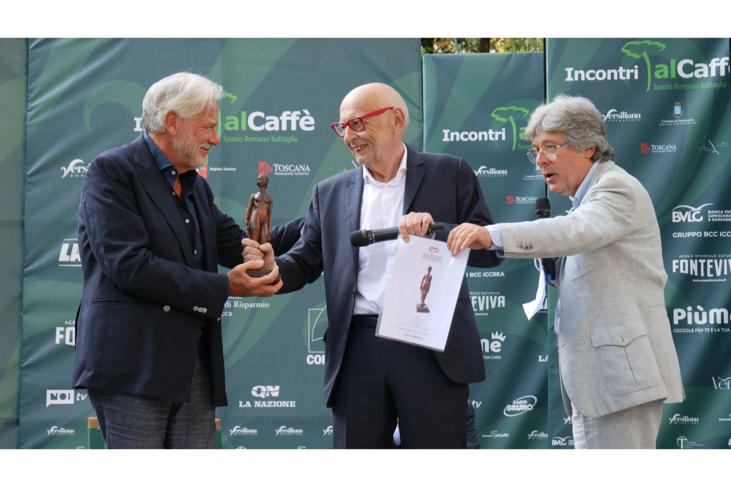 Consegna del premio a Paolo Barone